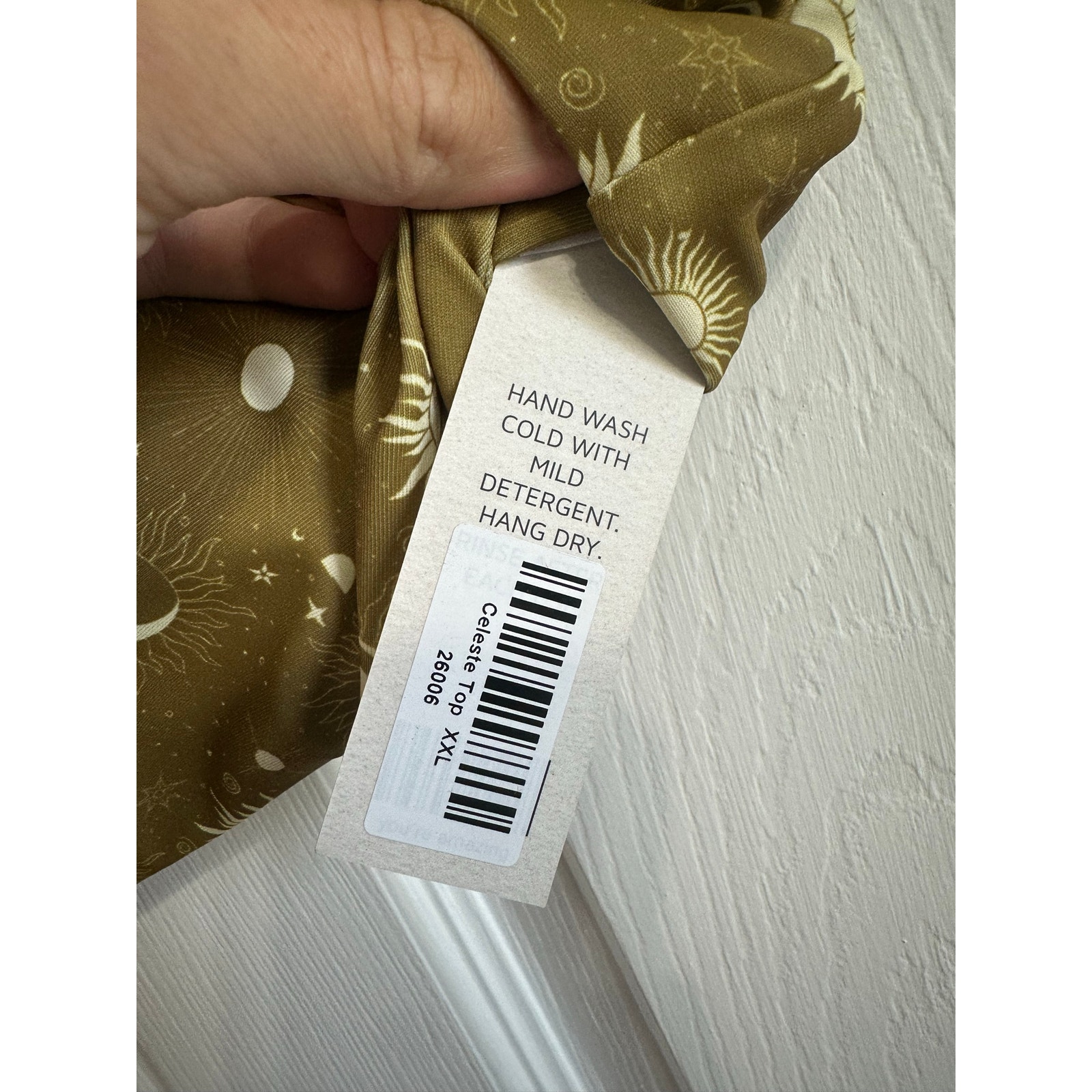 Geode Swimwear Nwt Celeste Bikini Top Celestial Print Bandeau Bikini Top Xxl — image 7 of 8